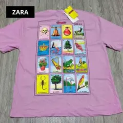 ★新品【ZARA】ピンク　Tシャツ　Мサイズ