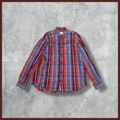 GOOSE&GANDER 刺繍ロゴ チェック シャツ 長袖 サイズ48