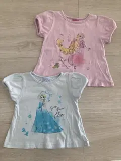 ディズニー エルサ&ラプンツェル　トップス2枚セット