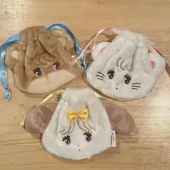 mikko ガチャガチャ 巾着 ねこ ムース・ラテ・スフレ