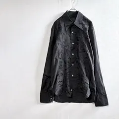 タケオキクチ 刺繍 エレガント 上品 シャツ コットン ワールド 洗える M