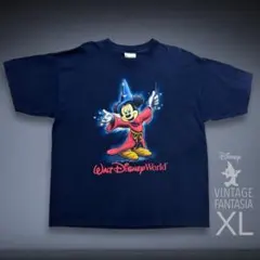 90s Disney ファンタジア ソーサラー ミッキーT XL 美品 WDW