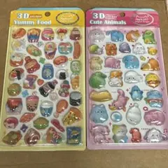 Nekoni☆3Dシール☆2枚セット