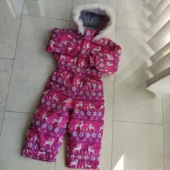 CCLTEAM スキーウェア つなぎ　雪遊び　ノルディック柄 90cm美品✨️
