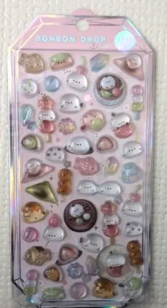 【正規品】ボンボンドロップシール シマエナガ 和菓子 もちもちボンボン