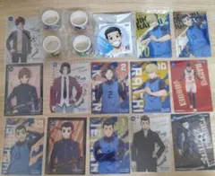 馬狼照英　剣城斬鉄　缶バッジ　クリアカード　鰐間計助　CD発売記念　ブルーロック