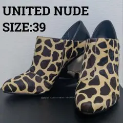 箱付♦UNITED NUDE♦Eamz Alexa ハラコ 総柄 ブーティ 39のサムネイル