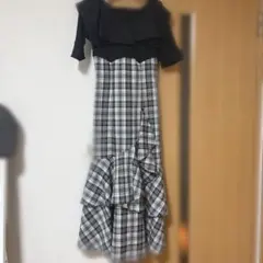 ダズリン ラッフルマーメイドコンビワンピース