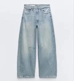 ZARA TRF BAGGY BALLOON ミッドライズデニムパンツ