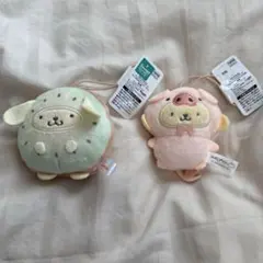 【新品未使用タグ付・匿名配送】サンリオ ポムポムプリン マスコット 2つセット