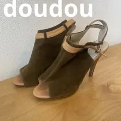※難あり！doudou ヒール　スウェード生地のサムネイル
