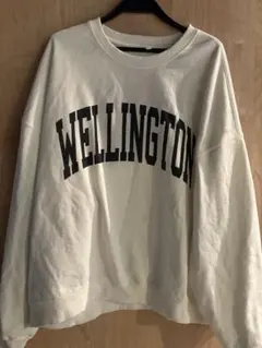 WELLINGTON カレッジロゴスウェット ホワイト
