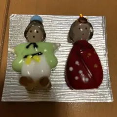 ガラス 昭和お雛様