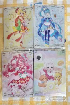 デリシャスパーティプリキュア ウエハース 4枚セット まとめ売り