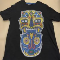 Desigual メンズ Tシャツ スパンコール装飾 ブラックのサムネイル