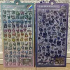 【正規品】ボンボンドロップシール　ミニ　めろめろ　よるねこ【2点セット】