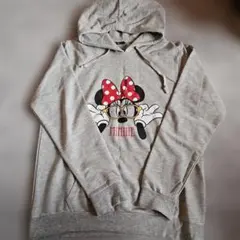 ディズニー ミニーマウス パーカー グレー