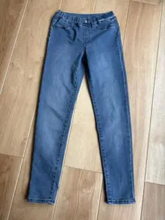 GU のびのびデニムレギンスパンツ150