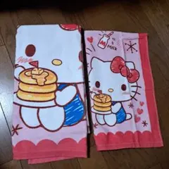 しまむら ハローキティ バスタオル フェイスタオル セット