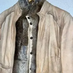 レザー・ファーコンビショートジャケット