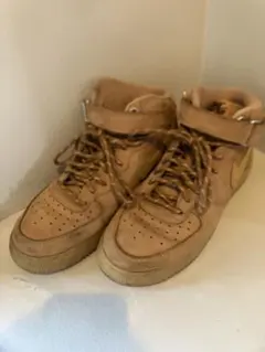 美品★Nike Air Force 1 Mid ‘07 WB FLAX