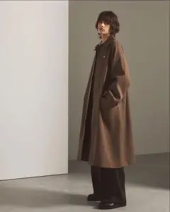 ロングハンティングコート EMMA CLOTHES/キャメル　サイズM