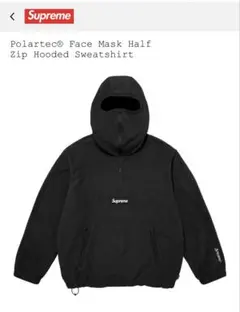 Supreme Polartec Facemask Half Zip 黒(M)