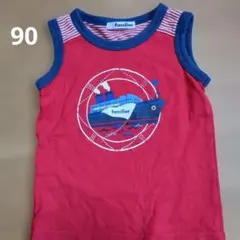 familiar ファミリア 船柄 ノースリーブ Tシャツ 90のサムネイル