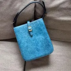 オーストリッチ 型押し ハンドバッグ