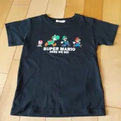 スーパーマリオ Tシャツ 120サイズ 黒