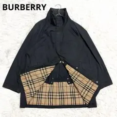 良品✨バーバリー ノバチェック ジャケット L ネイビー スペイン製のサムネイル