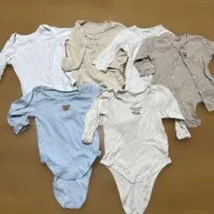 70.80.90.ロンパース肌着下着シャツ6枚セット売り