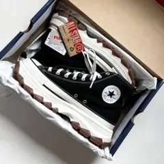 ★美品★converse トレックウェーブHIブラック厚底スニーカー27.5cm