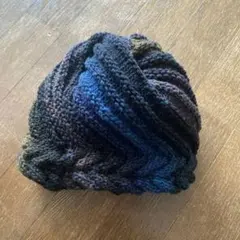 野呂英作 くれよん ニット帽 手編み ハンドメイド