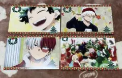 ヒロアカ クリスマス ポストカード 緑谷出久 爆豪勝己 轟焦凍 A組