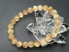 ☆高透明☆ゴールドタイチンルチルクォーツ（ルチル盛沢山）　ブレスレット㉑　天然石