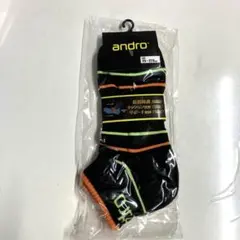 andro 卓球用ソックス 23-27.5cm ブラック/オレンジ/グリーン