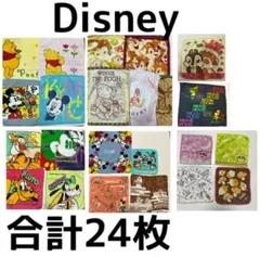 ディズニー　24枚まとめ売り　ハンカチ　ハンドタオル　タオルハンカチ　ミッキー