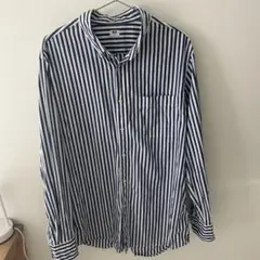 ユニクロ　ストライプシャツ　XL メンズサイズ