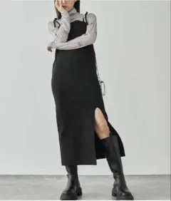 ANAP 黒 ロングワンピース グレイル