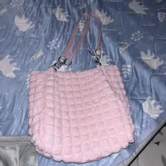 ピンク キルティング トートバッグ