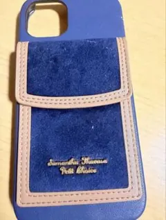 Samantha Thavasa ネイビー ポケット付きケース