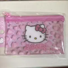 ハローキティ ラメポーチ ピンク サンリオ ヒョウ柄キティ