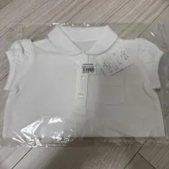 【お教室やお受験に最適】新品タグ付 G.C.UNIT 半袖ポロシャツ 白 90