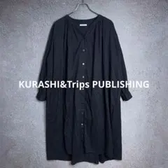 北欧、暮らしの道具店 オーバーサイズ　ブラウス　貝ボタン　黒 北欧、暮らしの道具店 オーバーサイズ ブラウス 貝ボタン 黒 - メルカリ