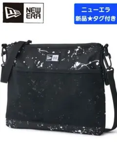 ニューエラ　レア　新品★タグ付き　ブラック　プリントサコッシュ　ショルダーバッグ