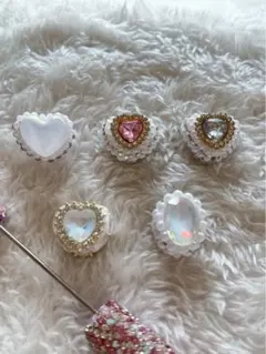 ハート パールビーズ カスタムボールペン