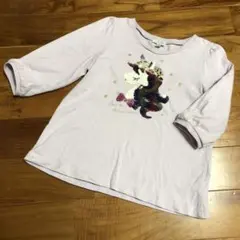 エニィファム　７分袖　ロンT ミラクルスパンコール　120サイズ