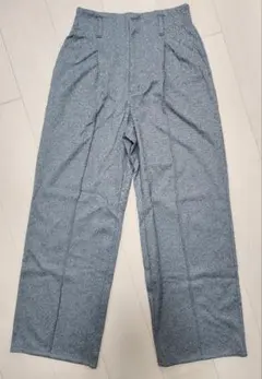 ワイドパンツグレー