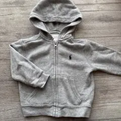 Ralph Lauren フード付きジップアップパーカー 18M グレー